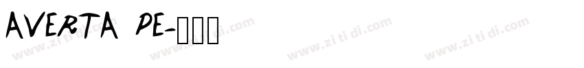 AVERTA PE字体转换